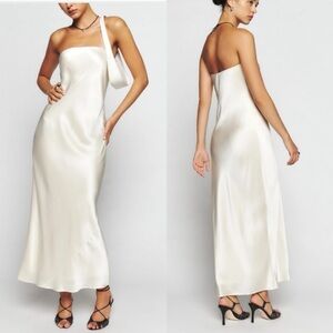 Reformation Joana Dress in Fior Di Latte Size XS